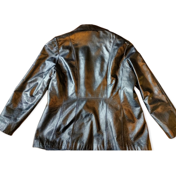 Vintage Danier Genuine Leather Coat- Sz. Medium - Picture 2 of 10